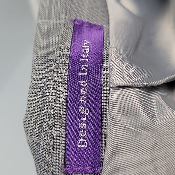 VINCI Italy Gray Plaid Sport Coat Suit Jacket 40L - Picture 11 of 12